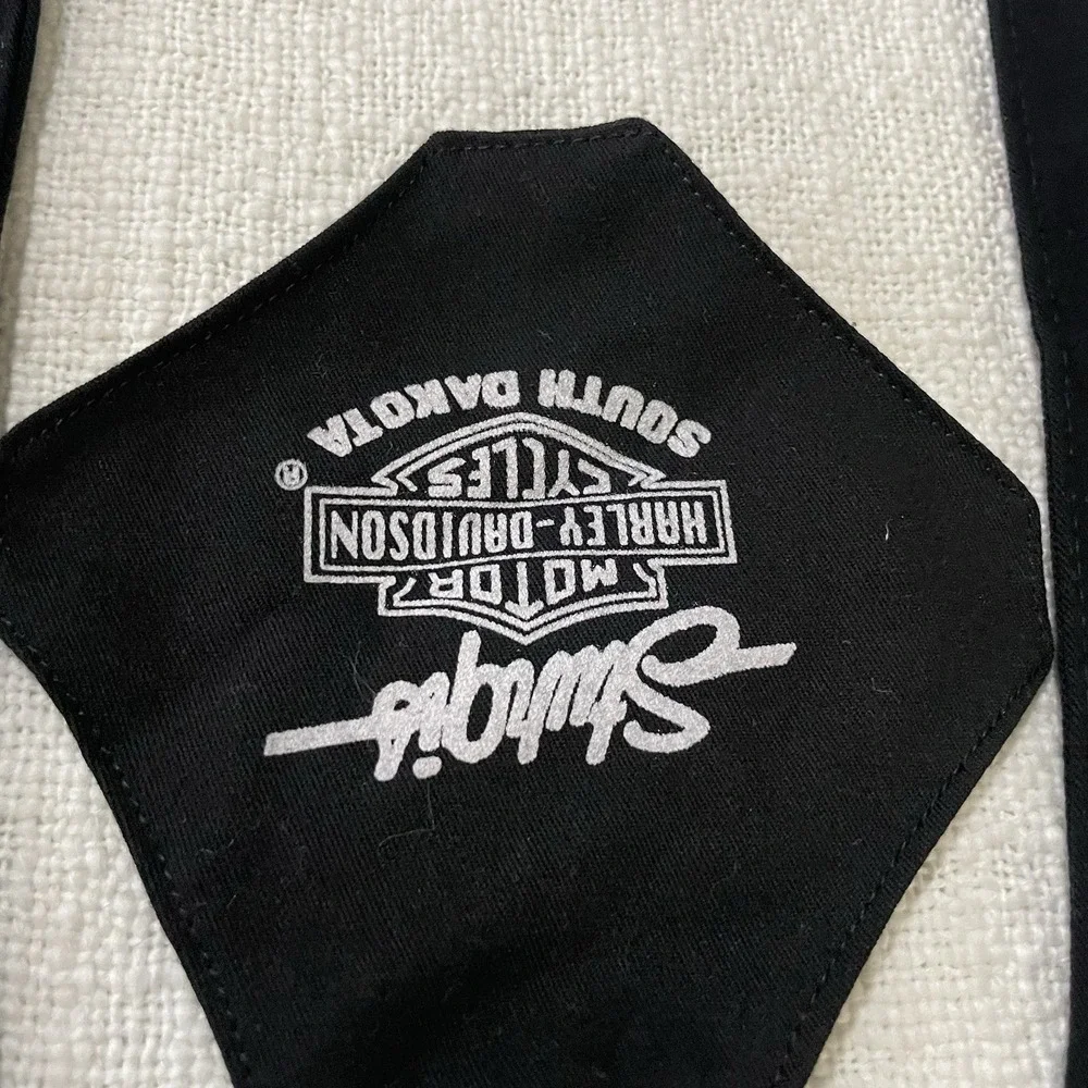 HARLEY DAVIDSON LOGO PRINT Bandanna Men's Sturgis Tie Back South Dakota 2003 NEW